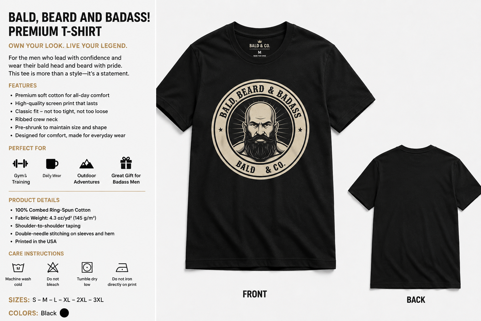 Bald, Beard & Badass!