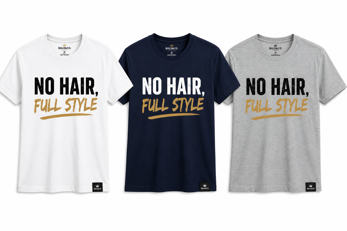 No Hair. Full Style. Premium Graphic T-Shirt