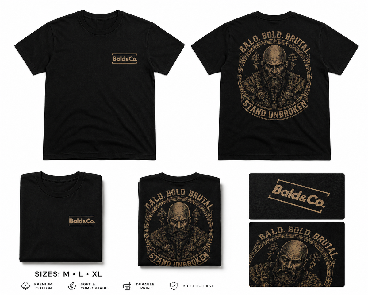 BALD. BOLD. BRUTAL. — Stand Unbroken Tee